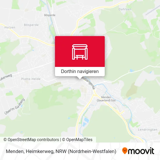 Menden, Heimkerweg Karte