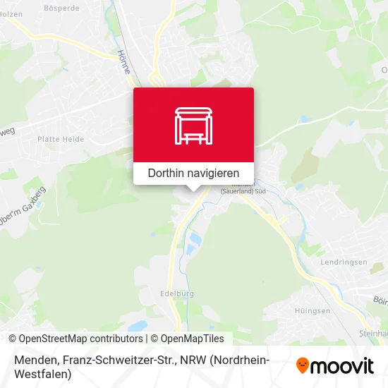 Menden, Franz-Schweitzer-Str. Karte