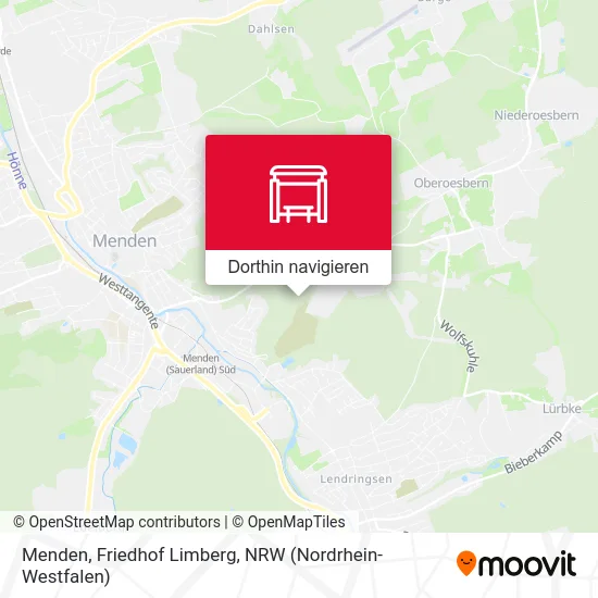 Menden, Friedhof Limberg Karte