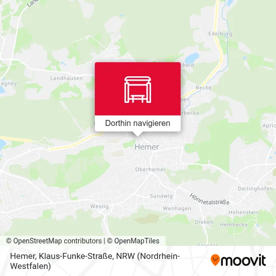 Hemer, Klaus-Funke-Straße Karte