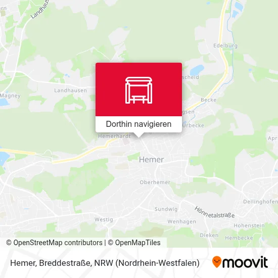 Hemer, Breddestraße Karte