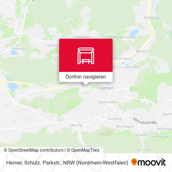 Hemer, Schulz. Parkstr. Karte