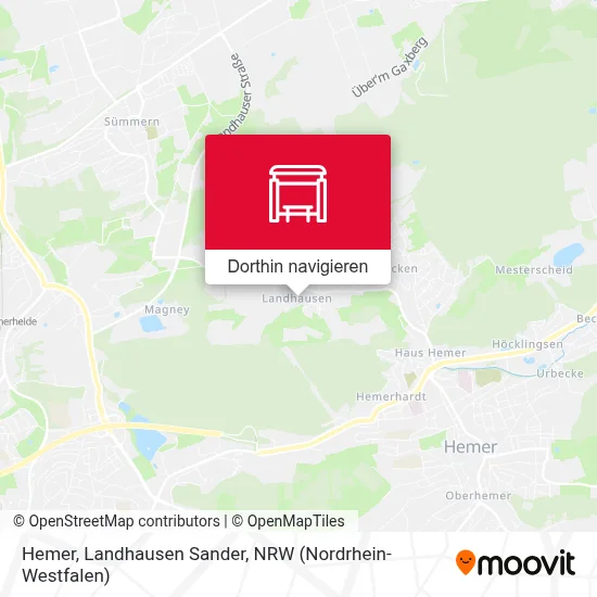 Hemer, Landhausen Sander Karte