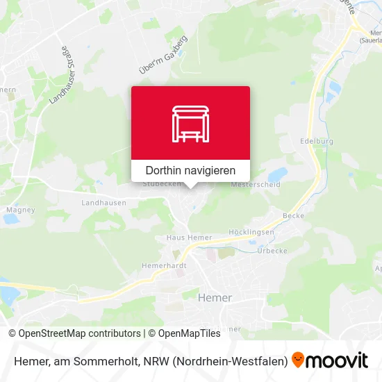 Hemer, am Sommerholt Karte