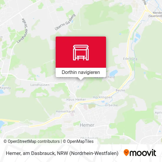 Hemer, am Dasbrauck Karte