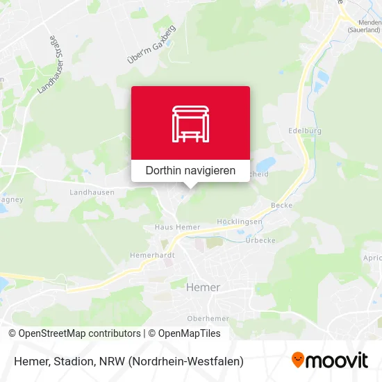 Hemer, Stadion Karte