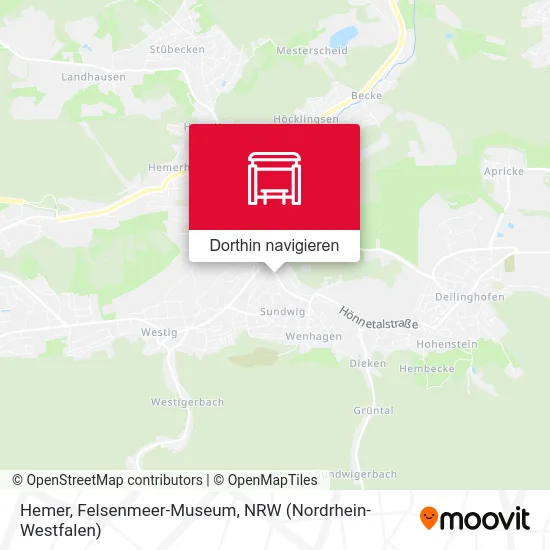 Hemer, Felsenmeer-Museum Karte