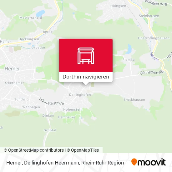 Hemer, Deilinghofen Heermann Karte