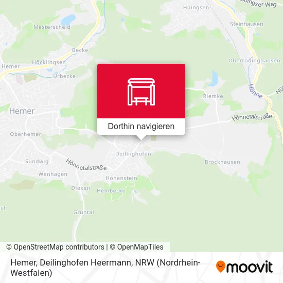 Hemer, Deilinghofen Heermann Karte