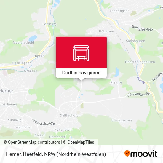 Hemer, Heetfeld Karte