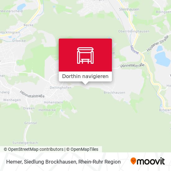 Hemer, Siedlung Brockhausen Karte