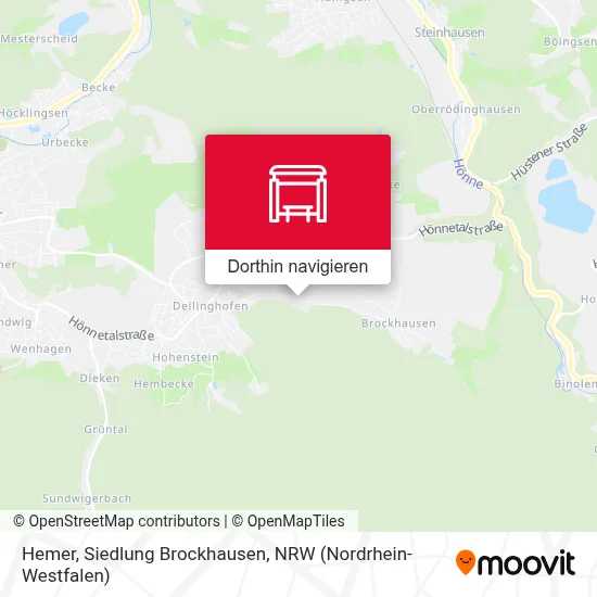 Hemer, Siedlung Brockhausen Karte