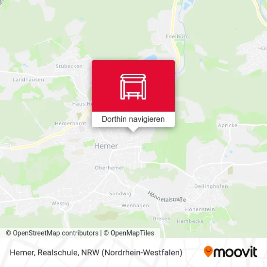 Hemer, Realschule Karte