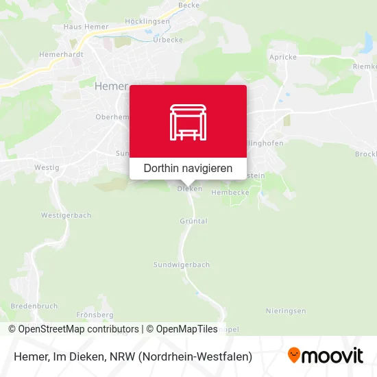 Hemer, Im Dieken Karte