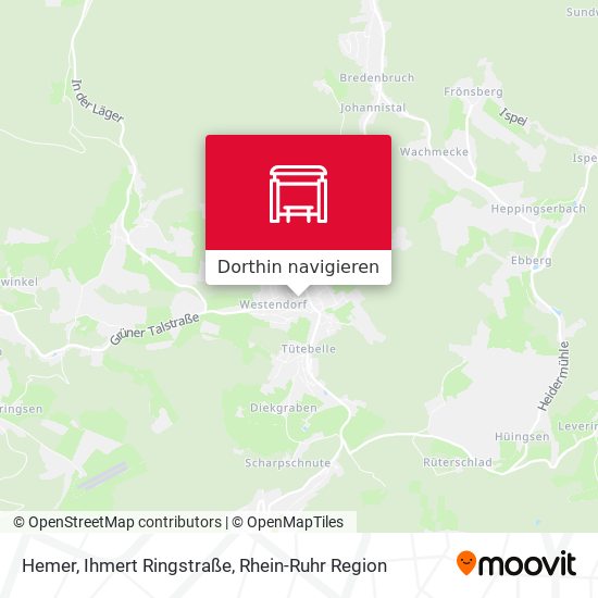 Hemer, Ihmert Ringstraße Karte