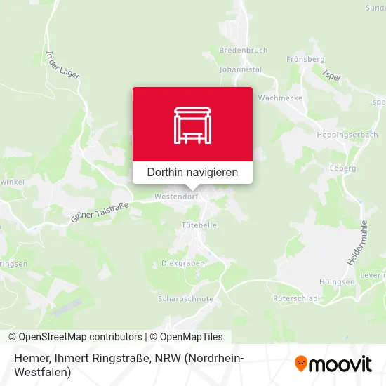 Hemer, Ihmert Ringstraße Karte