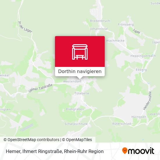 Hemer, Ihmert Ringstraße Karte