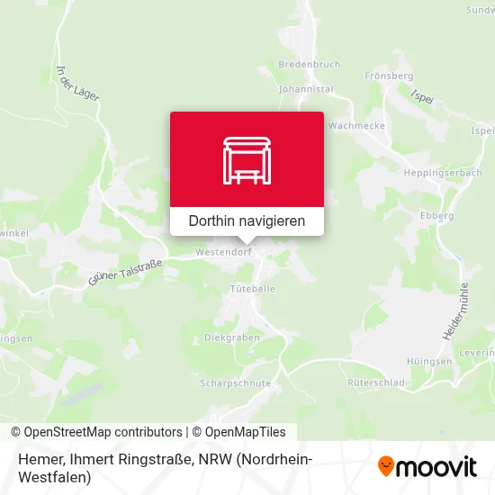 Hemer, Ihmert Ringstraße Karte