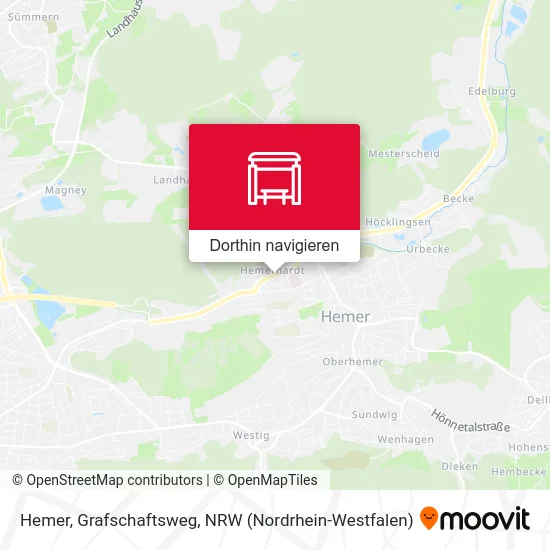 Hemer, Grafschaftsweg Karte