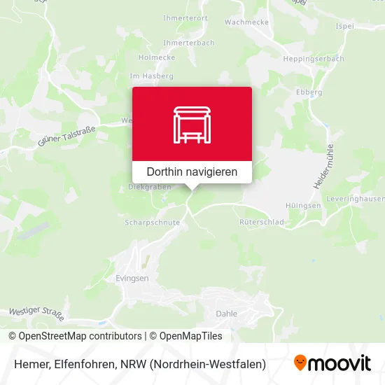 Hemer, Elfenfohren Karte