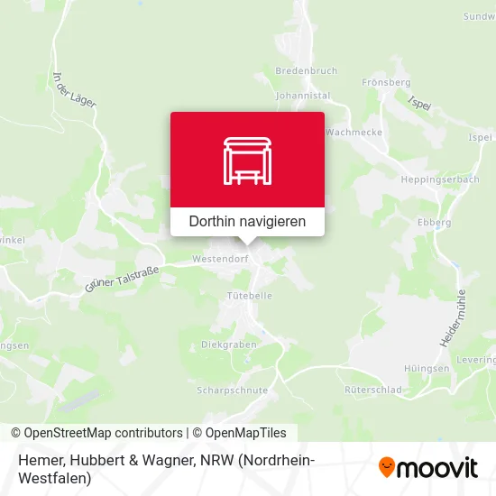 Hemer, Hubbert & Wagner Karte