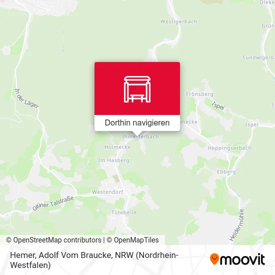 Hemer, Adolf Vom Braucke Karte