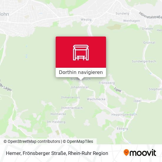 Hemer, Frönsberger Straße Karte