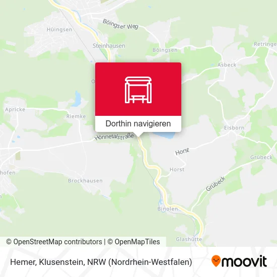 Hemer, Klusenstein Karte