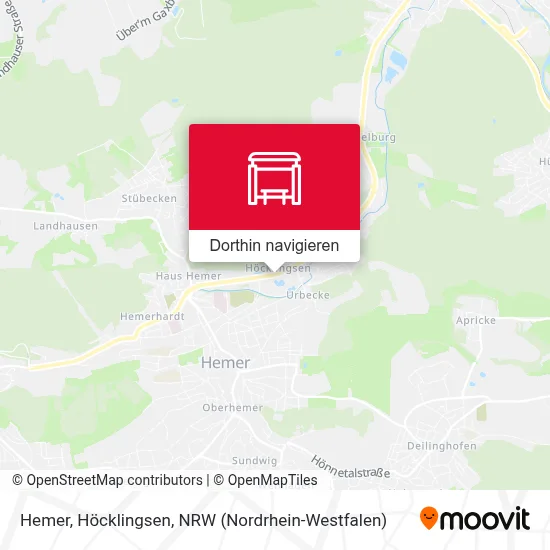 Hemer, Höcklingsen Karte