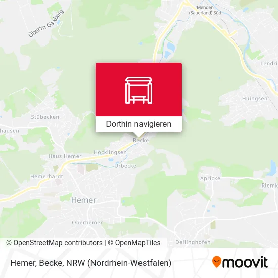 Hemer, Becke Karte