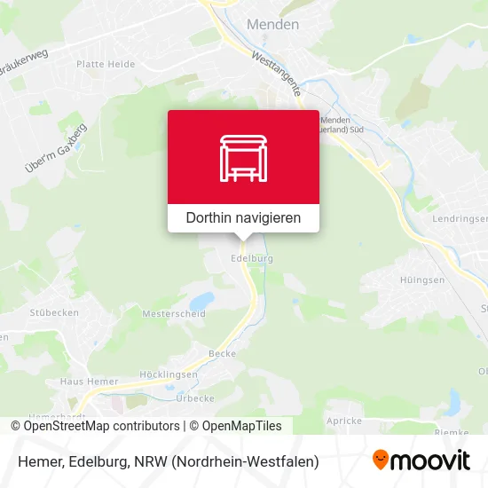 Hemer, Edelburg Karte