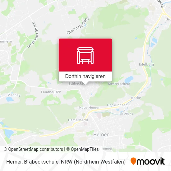 Hemer, Brabeckschule Karte