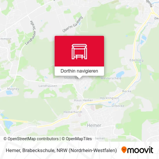 Hemer, Brabeckschule Karte