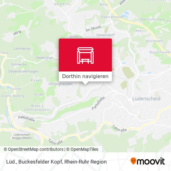 Lüd., Buckesfelder Kopf Karte