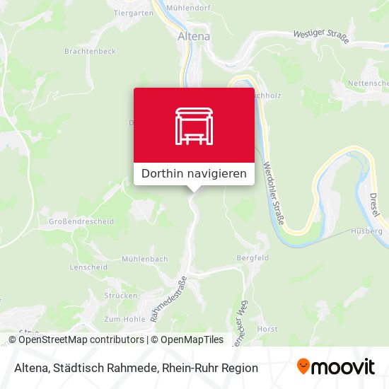 Altena, Städtisch Rahmede Karte