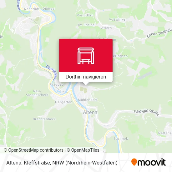 Altena, Kleffstraße Karte