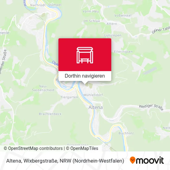 Altena, Wixbergstraße Karte