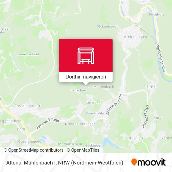 Altena, Mühlenbach I Karte