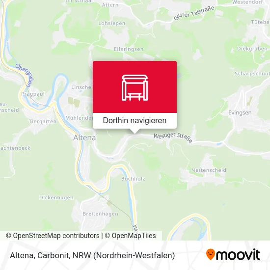 Altena, Carbonit Karte