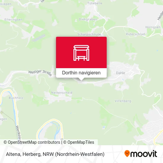 Altena, Herberg Karte