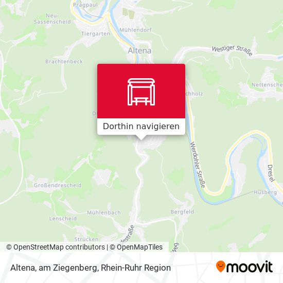 Altena, am Ziegenberg Karte