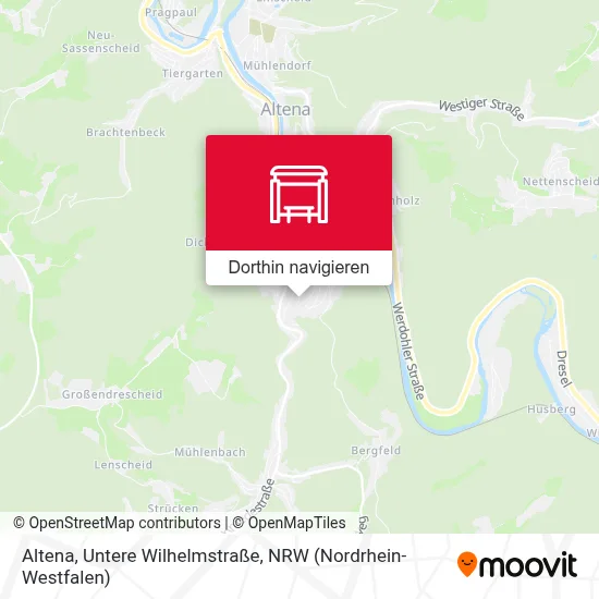 Altena, Untere Wilhelmstraße Karte