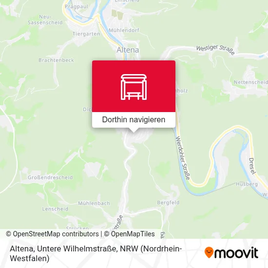 Altena, Untere Wilhelmstraße Karte