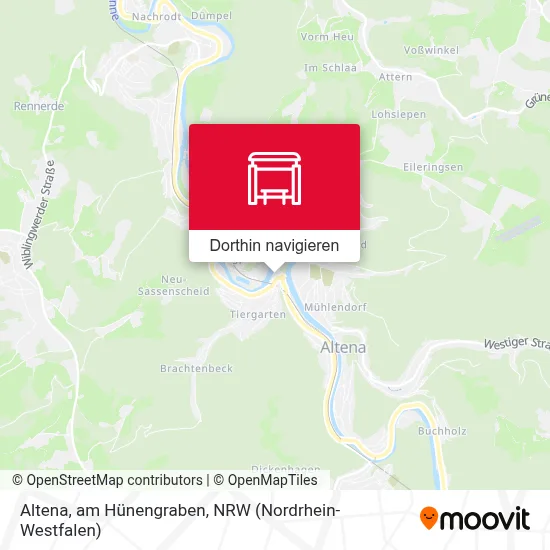Altena, am Hünengraben Karte