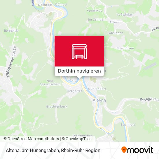 Altena, am Hünengraben Karte