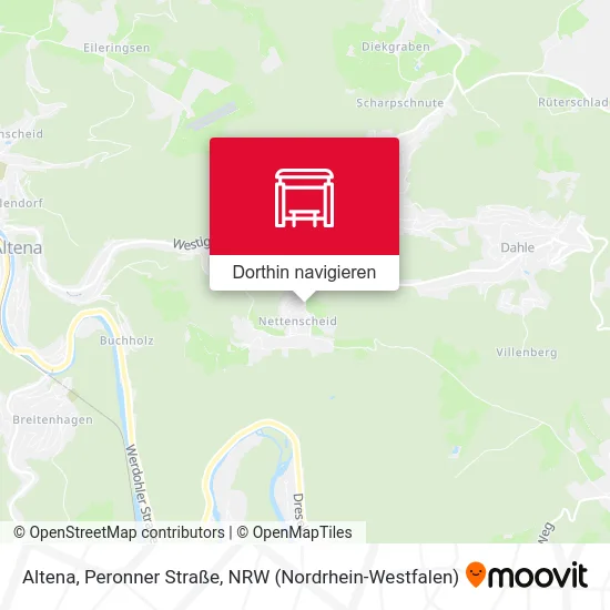 Altena, Peronner Straße Karte