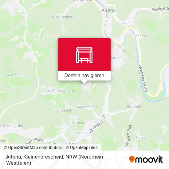 Altena, Kleinendrescheid Karte