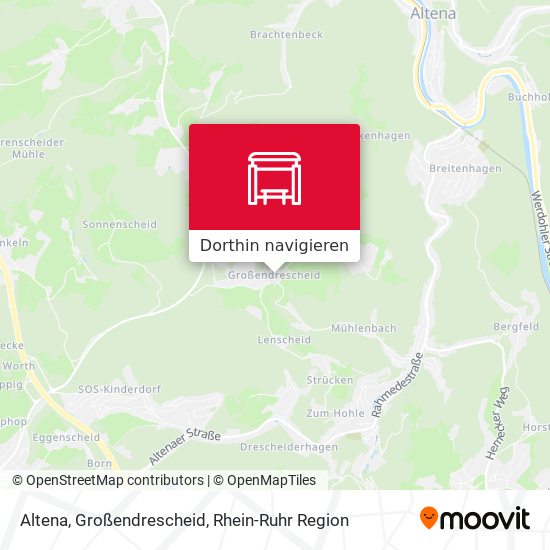 Altena, Großendrescheid Karte