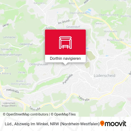 Lüd., Abzweig Im Winkel Karte