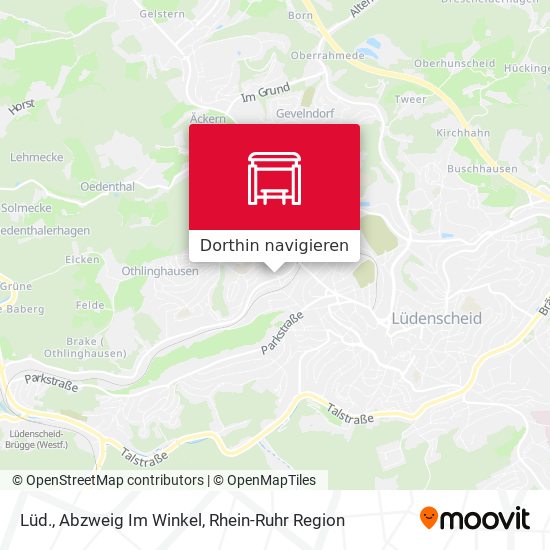 Lüd., Abzweig Im Winkel Karte